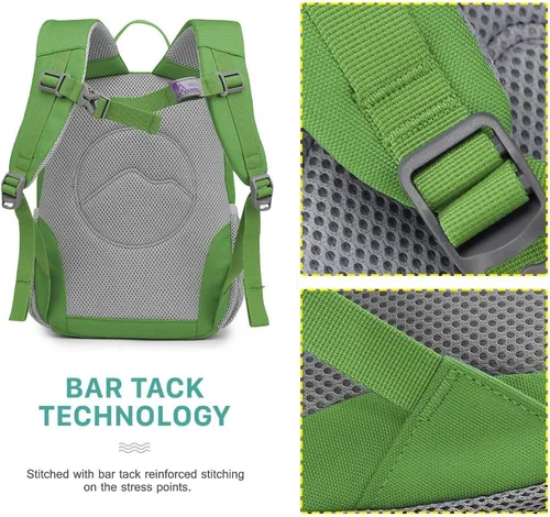 Vista 8 de MOUNTAINTOP Mochila infantil para niños y niñas, bolsa de jardín de infantes preescolar