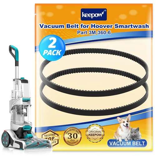 Vista 9 de KEEPOW Juego de cinturones de vacío compatible con Hoover Smartwash FH52000, FH52001, FH52002, FH52002G, FH52004PC, FH52013, FH53000PC limpiador