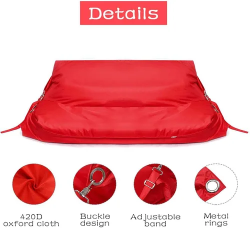Vista 6 de Funda para sofá 420D, impermeable, tela Oxford, para tumbonas, puf, sofás, tatami, hogar, camping, almacenamiento al aire libre, funda para silla