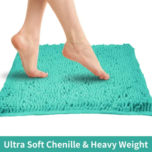 Vista 6 de LanYunUmi Alfombras de baño verdes de frutas en 3 piezas, juego de alfombras de baño ultra suaves antideslizantes absorbentes de felpilla para baño