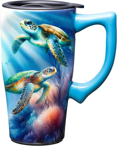 Vista 7 de Spoontiques - Tazas de viaje de cerámica - Taza de la Fuerza Aérea - Bebidas calientes o frías - Regalo para los amantes del café