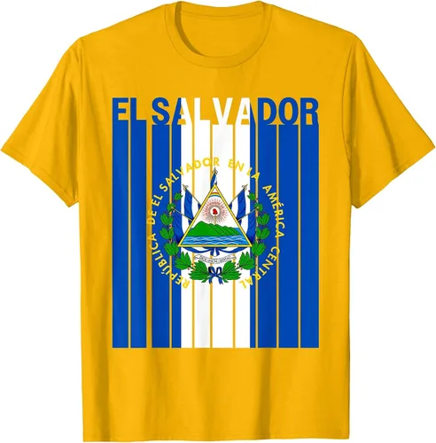 Vista 4 de Camiseta con la bandera de El Salvador
