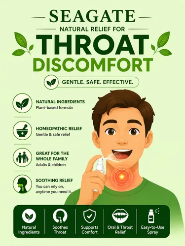 Vista 4 de Seagate Products Aerosol homeopático de hoja de olivo para garganta, 1 onza sin sabor, paquete de 2