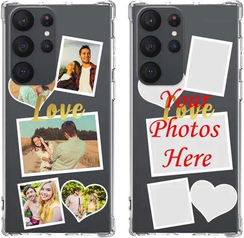 Vista 22 de Funda de teléfono personalizada para Galaxy S23, funda para múltiples fotos con parachoques de TPU ultra delgada, collage personalizado de múltiples