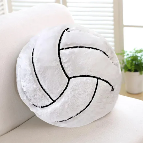 Vista 3 de XZJMY Almohada de voleibol, almohada deportiva suave y esponjosa, juguete de pelotas deportivas de peluche de 13.8 pulgadas, regalo para niños