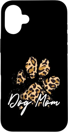 Vista 23 de Dog Mom Gift Leopard Paw Print Fur Mama Case para iPhone 17