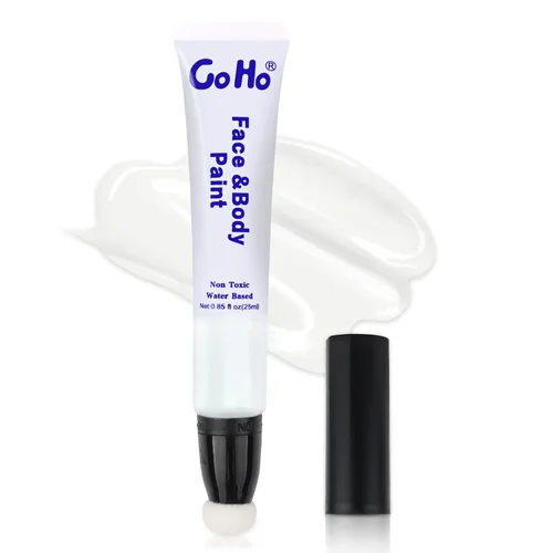 Vista 23 de Go Ho Pintura facial verde Amazonas, pintura corporal crema a base de agua, lavable, altamente pigmentada, suave y segura para la piel, disfraces