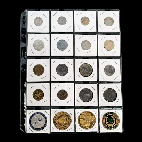 Vista 6 de Uncle Paul 90 soportes de cartón para monedas, 2 x 2 pulgadas, para cuarto Blanco