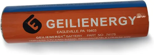 Vista 3 de Batería de 3.7V 2600mAh compatible con linterna de litio 74175 (1 paquete)