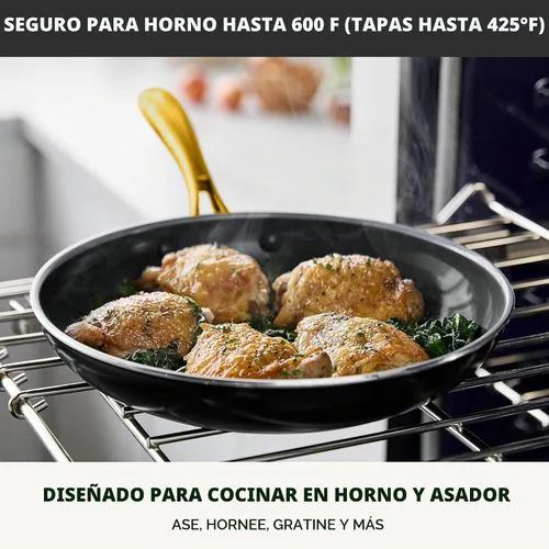 Vista 4 de GreenPan Swift - Sartén antiadherente de 8 pulgadas, utensilios de cocina de cerámica sin PFAS, aptos para lavavajillas y horno/asador hasta 600 °F