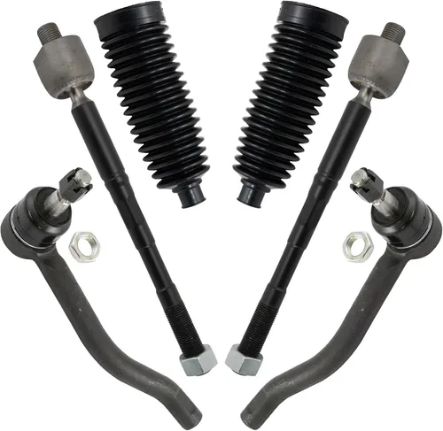 Vista 289 de TRQ Kit de dirección delantera con barra de acoplamiento de fuelle de piñón y cremallera compatible con Toyota Echo 2000-2005