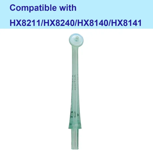 Vista 3 de 2 puntas de repuesto para Philip AirFloss, boquilla de irrigador oral de repuesto para Philip AirFloss, compatible con HX8240 HX8140 HX8141 HX8241