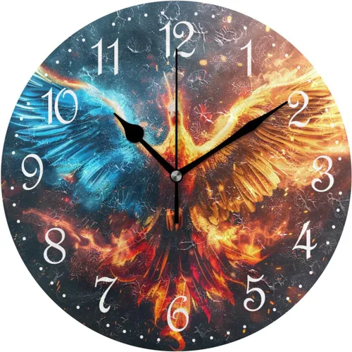 Vista 8 de ALAZA Reloj de pared de vaca de granja de 10 pulgadas, funciona con pilas, silencioso, sin tictac, decoración del hogar para cocina, sala de estar