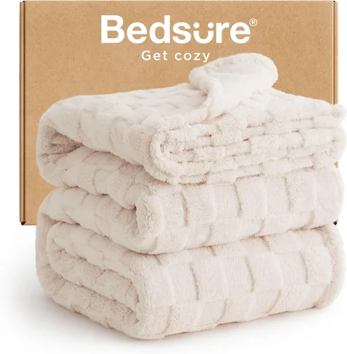 Vista 45 de Bedsure GentleSoft - Manta verde salvia para sofá, manta de forro polar a cuadros, regalos de Navidad para mujeres, hombres y niñas, bonita manta