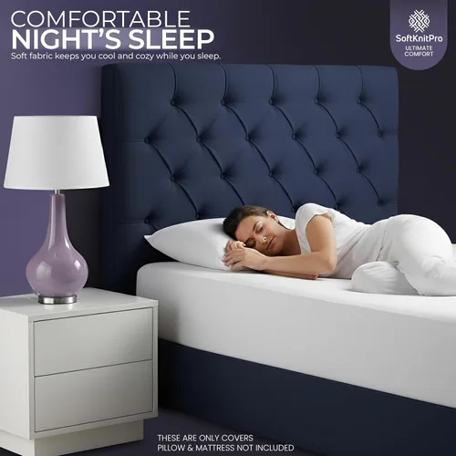Vista 7 de Protector de colchón impermeable y funda de almohada, tamaño individual, incluye 1 protector de almohada con cremallera y 1 juego de funda