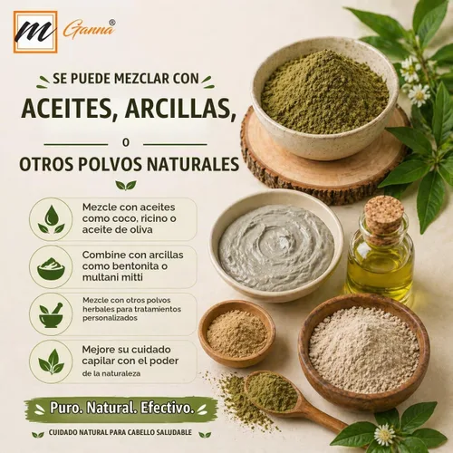 Vista 4 de 100% natural Bhringraj Powder Pure Eclipta Alba para la salud del cabello y la piel 0.22 LBS 3.53 oz