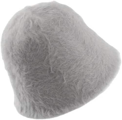 Vista 11 de Sombrero de pescador de felpa para mujer, sombrero de hada, suave y cálido, para adultos, estética, de punto, sombrero de pescador