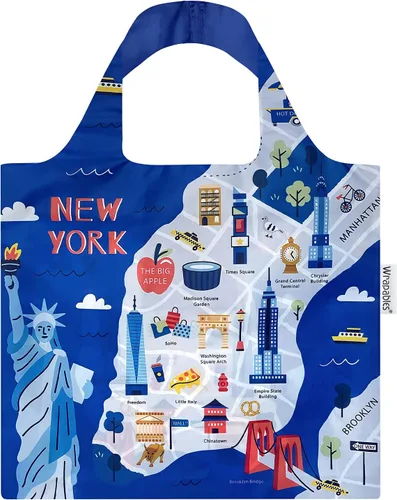 Vista 8 de allydrew Allybag - Bolsa de comestibles plegable y ligera, reutilizable, Abrtract 1
