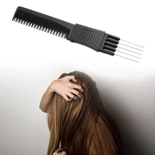 Vista 7 de Peinetas para el cabello - Fibra de carbono estática -cola Peines Herramientas para el cabello para estilos finos