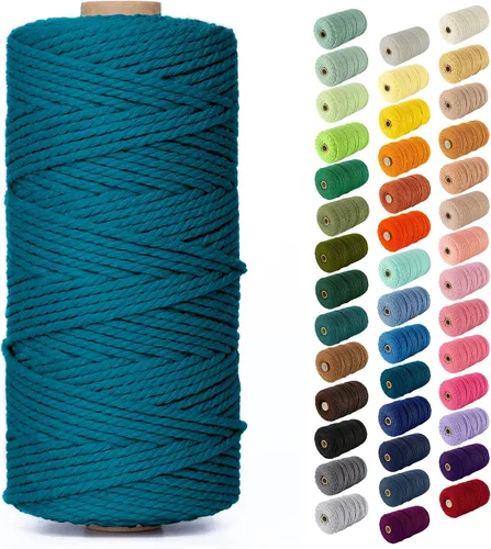 Vista 70 de Nook Theory Hilo de macramé de 3mm 109 yardas - Cuerda de macramé suave de 4mm, 5mm perfecta para nudos - Suministros de macramé para colgadores