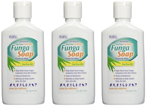 Vista 12 de Pedifix FungaSoap® Jabón de aceite de árbol de té para pies y cuerpo – 2 oz (Tamaño de viaje) – Botella pequeña para cuidado de piel con picazón