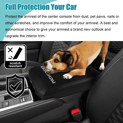 Vista 5 de LEXLEY, Funda protectora de piel impermeable con logotipo de Pathfinder, funda protectora de cuero antiarañazos para Nissan 2022 2023 2024 2025 2026