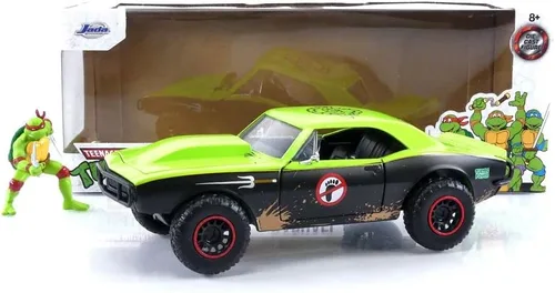 Vista 9 de Teenage Mutant Ninja Turtles 1:24 1967 Chevy Camaro - Coche fundido a presión y figura de Rafael de 2.75 pulgadas, juguetes para niños y adultos