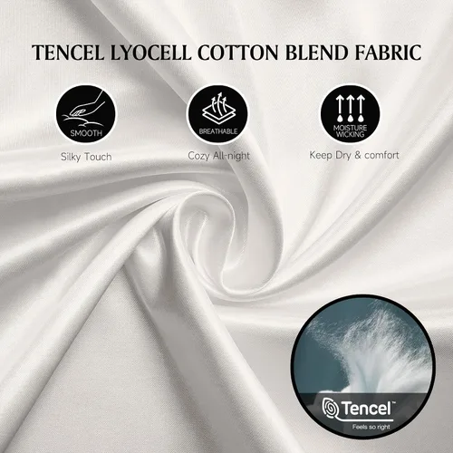 Vista 2 de Beautyrest Cubrecolchón de plumón blanco prémium con bandas de anclaje elásticas, potencia de relleno 650