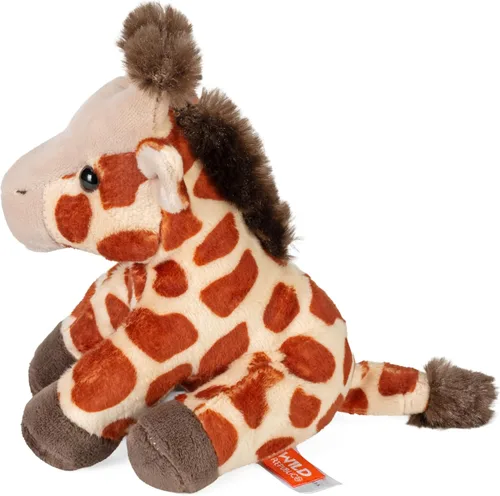 Vista 3 de Wild Republic Pocketkins - Jirafa ecológica, animal de peluche, 5 pulgadas, hecho de materiales reciclados, respetuoso con el medio ambiente
