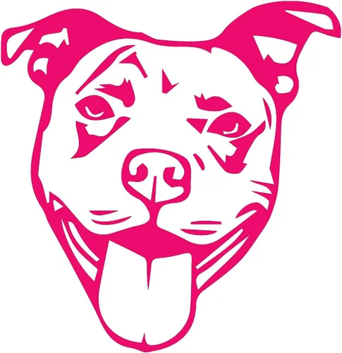 Vista 14 de Plantilla de Cara de Pitbull 1 (Juego de 3) Pegatina Troquelada de Vinilo Impermeable de 2" para Laptop Botella de Agua Vaso Funda de Teléfono