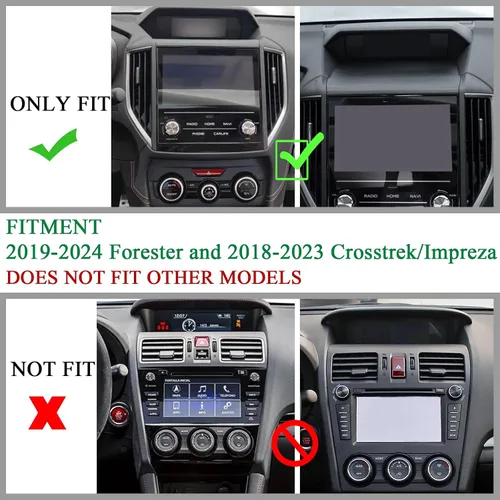 Vista 2 de JKCOVER Tapetes para Tablero Compatibles con Subaru Crosstrek/Impreza 2018-2023 y Subaru Forester 2019-2024 Accesorios Tapetes de Goma para Consola