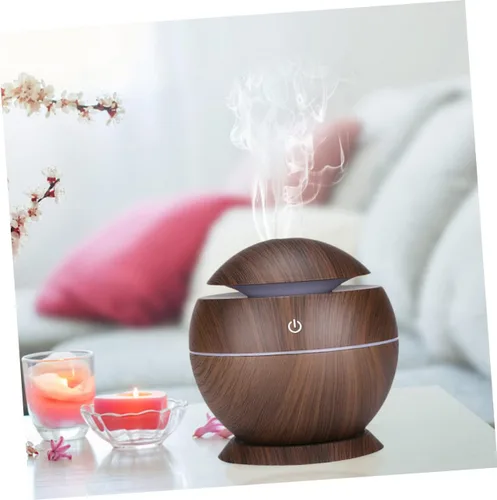 Vista 2 de Mini humidificador de aire USB difusor de aroma con acabado de grano humidificador portátil para oficina en casa y automóvil mejora la calidad