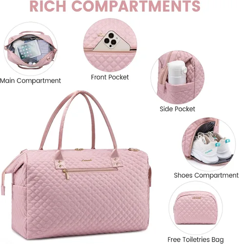 Vista 2 de LOVEVOOK Bolsa Weekender para mujer