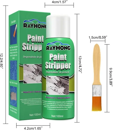 Vista 4 de pologmase Eliminador de pintura de automóvil removedor de pintura de 34fl oz limpieza sin rastros removedor de pintura de superficie metálica
