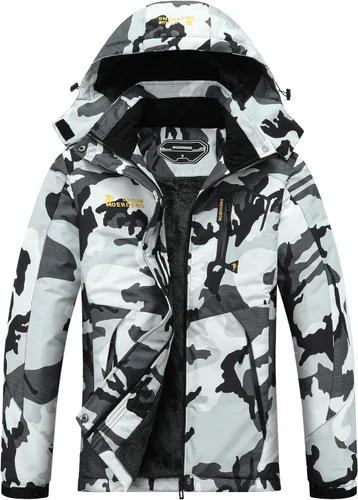 Vista 17 de MOERDENG Women's Waterproof Ski Jacket Warm Winter Snow Coat Mountain Windbreaker Hooded Raincoat Jacket