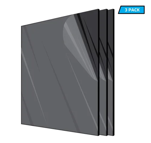 Vista 3 de AdirOffice Hoja de plexiglás acrílico de 12 x 12 pulgadas, 1/8 de grosor, duradera, resistente al agua y a la intemperie, multiusos e ideal