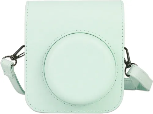 Vista 12 de Funda protectora compatible con cámara Fujifilm Instax Mini 12 de película instantánea con bolsillo para accesorios y correa ajustable (azul)
