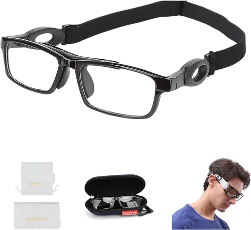 Vista 16 de SooGree Sports Goggles Racquetball Glassess Basketball Football Soccer Goggles for Men & Women Adjustable Strap