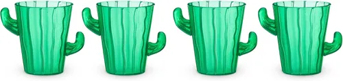 Vista 6 de TrueZoo - Vasos de chupito de cactus para whisky, vodka, tequila, bourbon, despedida de soltero y despedida de soltera, utensilios de bar