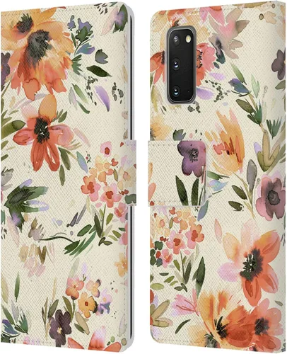 Vista 15 de Head Case Designs Officially Licensed Ninola Butterfly Nature Spring Floral Leather Wallet Case Compatible with Samsung Galaxy A07 4G