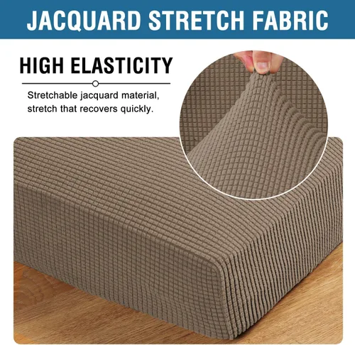 Vista 100 de H.VERSAILTEX Fundas de Cojín de Asiento Individuales Super Elásticas Fundas de Sofá Fundas de Cojín de Sofá Fundas Deslizables Juegos Tela de Sarga