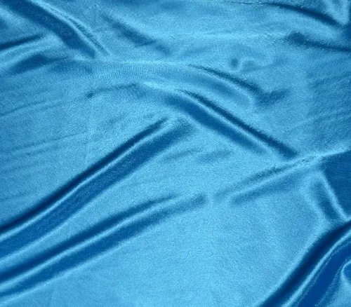Vista 29 de Tela sólida de crepé satinado de 60 pulgadas de ancho vendida por yarda (Aqua)