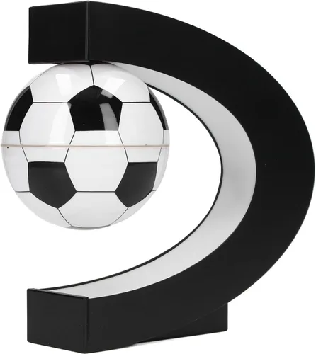 Vista 7 de RTLR Balón de fútbol de levitación magnética 100240 V, juguete de fútbol multiusos de baja fricción, material ABS con palo auxiliar para niños