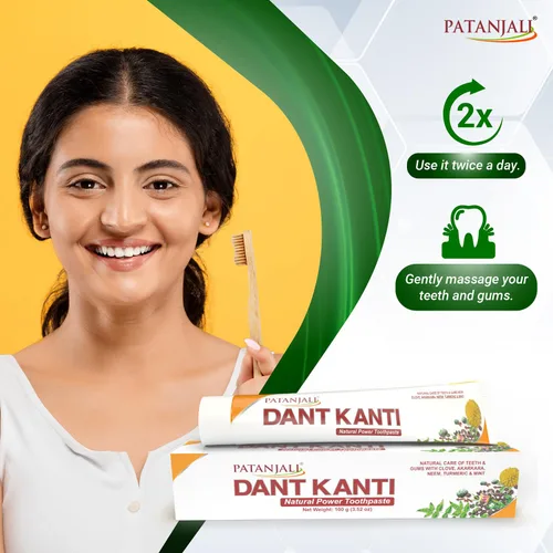Vista 2 de Patanjali Dant Kanti Crema Dental 3.53 oz