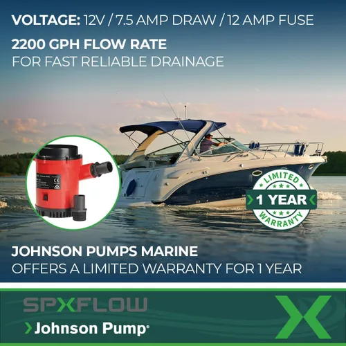 Vista 4 de Johnson Pump s 22004 2200 GPH Bomba de sentina