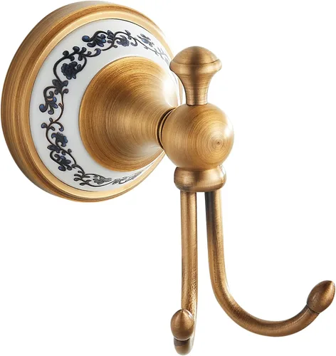 Vista 13 de Juego de accesorios de baño de bronce antiguo, toallero ajustable, soporte para rollo de papel higiénico, soporte para toalla de mano, gancho, juego