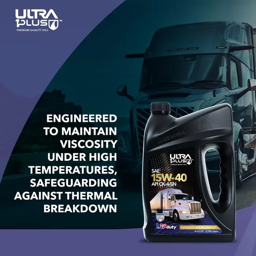 Vista 6 de SAE 15W-40 Aceite de motor diésel totalmente sintético de servicio pesado - Aceite de motor 15W 40 API CK-4/SN (1 galón) Delivers superior wear