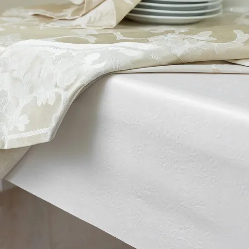 Vista 3 de Benson Mills Almohadilla de mesa de vinilo resistente de lujo, protector de mesa de alta calidad, impermeable con respaldo de franela, diseño