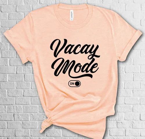 Vista 6 de Summer Vacation Vacay Mode On Shirt, Funny Family Vacation Gift Men Women T-Shirt, Vacay Mode Cute Vacation Summer Cruise Shirt, Vacation Summer
