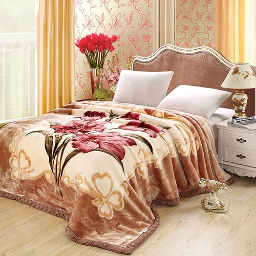 Vista 12 de LGYKUMEG Manta de visón coreano para sofá de 59 x 79 pulgadas, manta reversible de 2 capas Raschel para cama individual